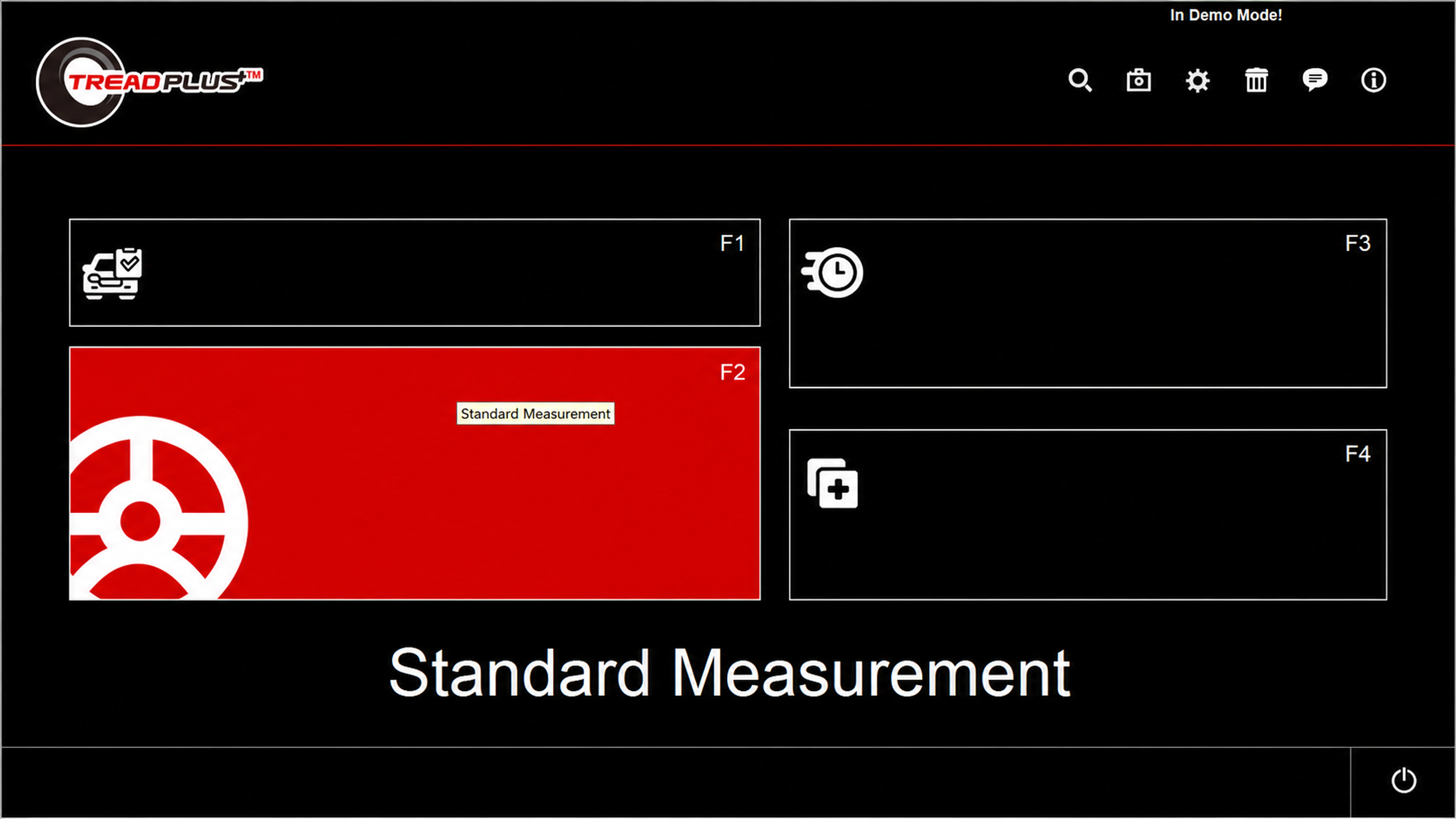 SureAlign home screen showing the standard wheel-alignment measurement workflow